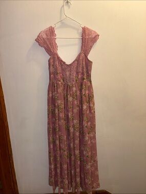 In Bloom Pink Floral Maxi Dress